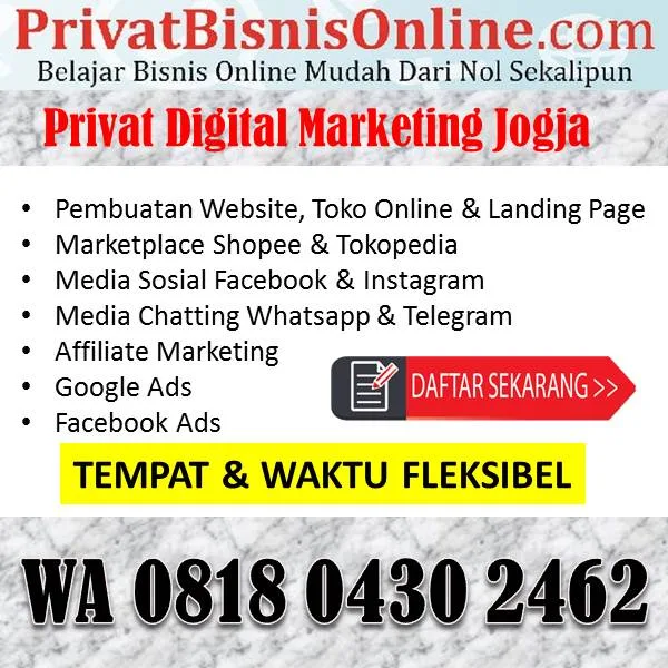 Kursus Bisnis Online Terbaik di Jogja 1