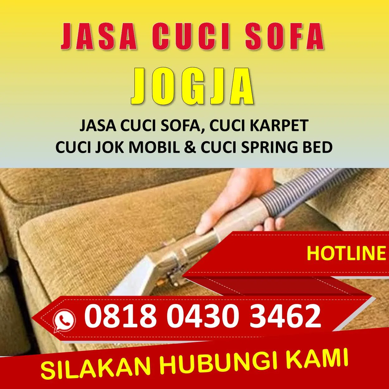 Jasa Cuci Sofa Jogja Sleman Bantul Yogyakarta Terdekat Murah