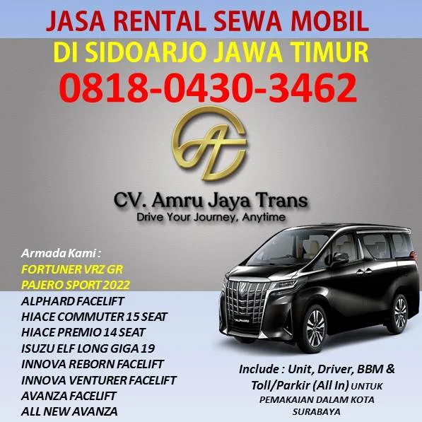 Sewa Mobil Sidoarjo Dengan Sopir