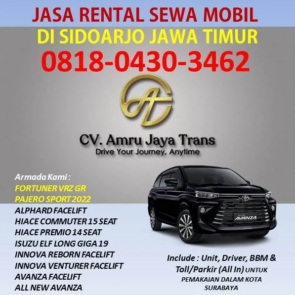 Tarif Sewa Mobil Sidoarjo